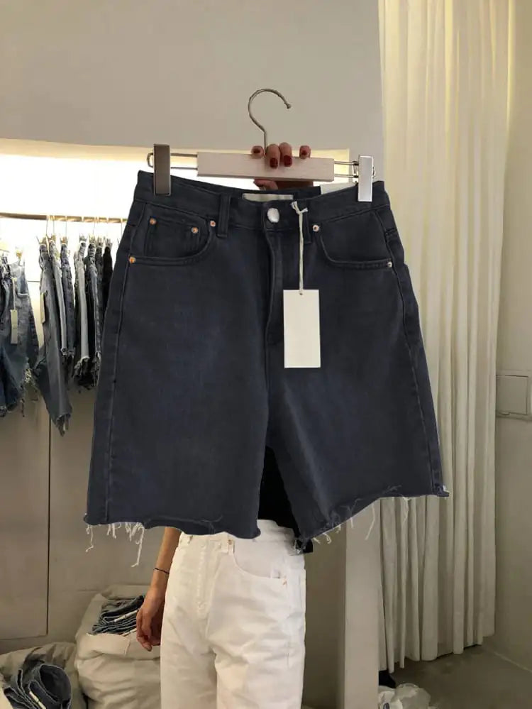 Loose Casual Women's Five-Point Denim Shorts