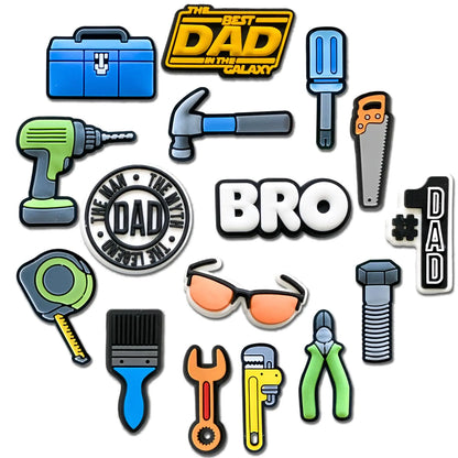 BFWRGUO 16Pcs Car Tools Shoe Charms Repair Tools Charms Pack for Shoe Decoration